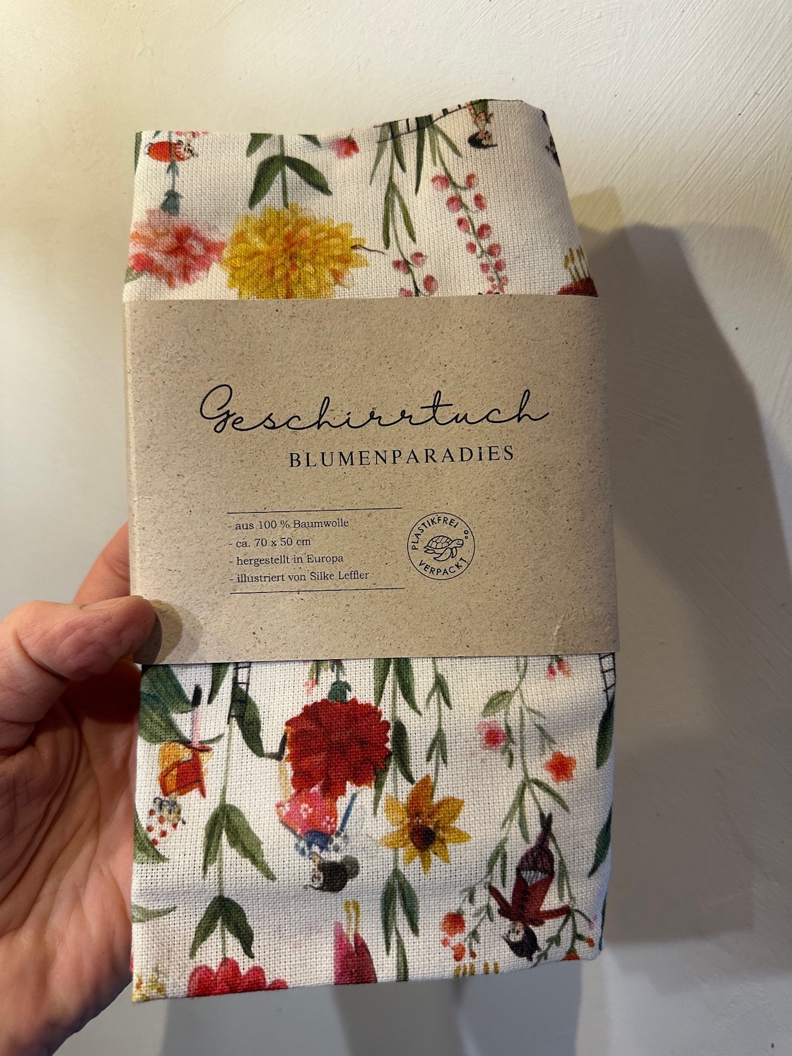 Geschirr Handtuch „Tanz in den Blumen“ ca 70x50cm